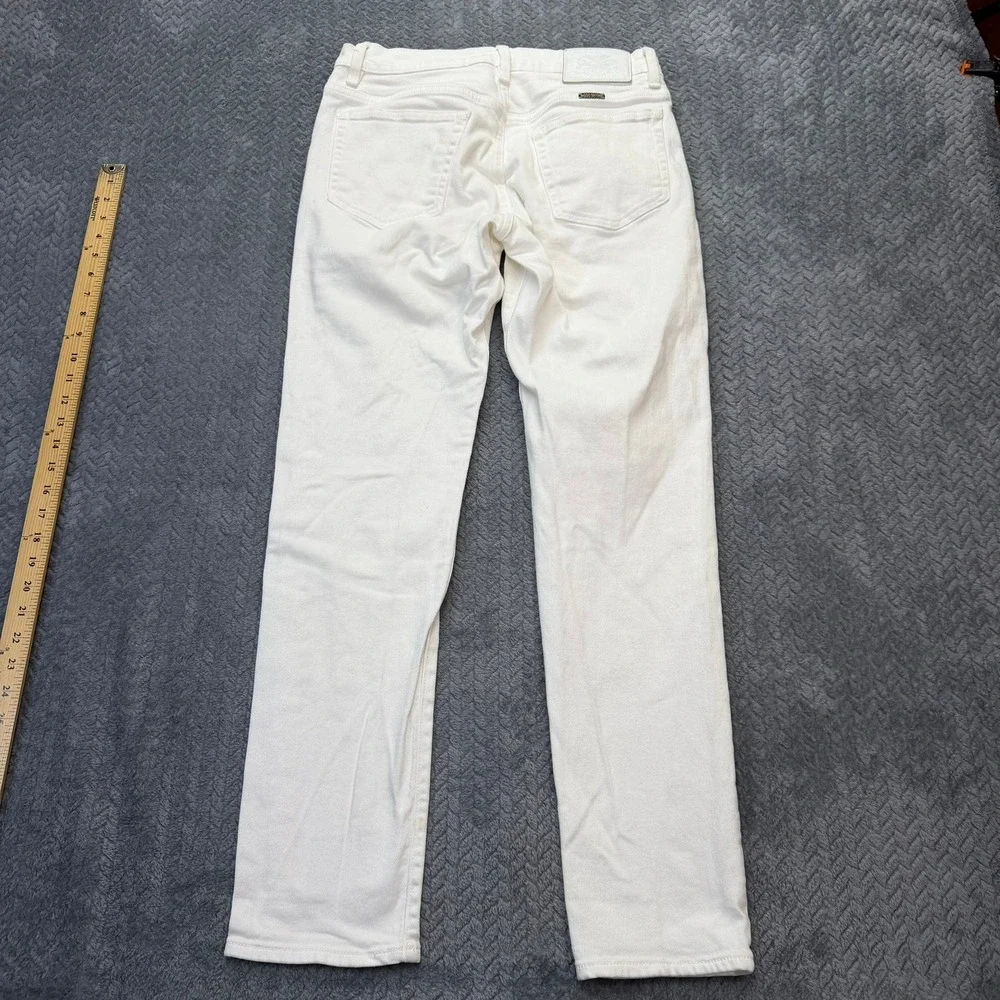 Brooks Brothers Jeans Mens 30x30 White‎ Straight Leg Stretch Denim 100189493